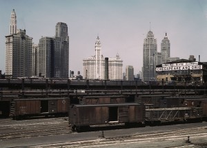 Chicago Skyline 1943