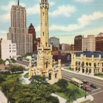 postcard-chicago-old-water-tower-palmolive-building-aerial-c1940